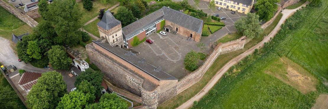 Luftansicht Burg Friedestrom