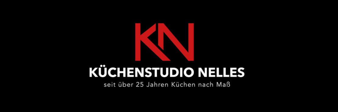 Logo Küchenstudio Nelles mit Schriftzug: seit über 25 Jahren Küchen nach Maß