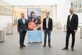 Landrat Hans-Jürgen Petrauschke, Terlatec-Geschäftsführer Lars Kretschmer und Kreisdirektor Dirk Brügge