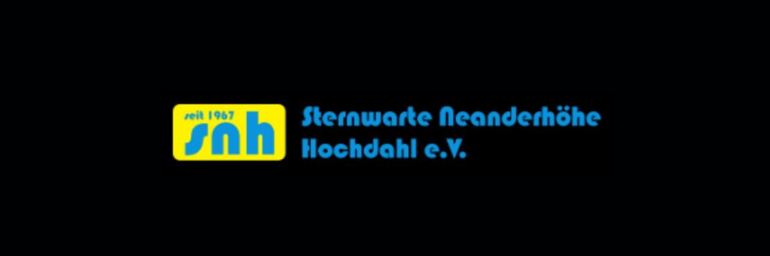 Logo Sternwarte Neanderhöhe Hochdahl e.V. mit Schriftzug "snh seit 1967"