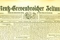 Historisches Dokument: eine NGZ-Ausgabe aus dem Jahr 1909