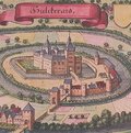 historische Karte zeigt Schloss Hülchrath © Archiv im Rhein-Kreis Neuss